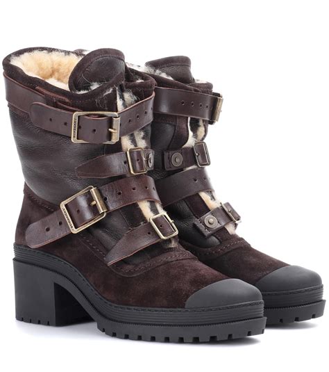 burberry fur lined boots|Burberry shoes official website.